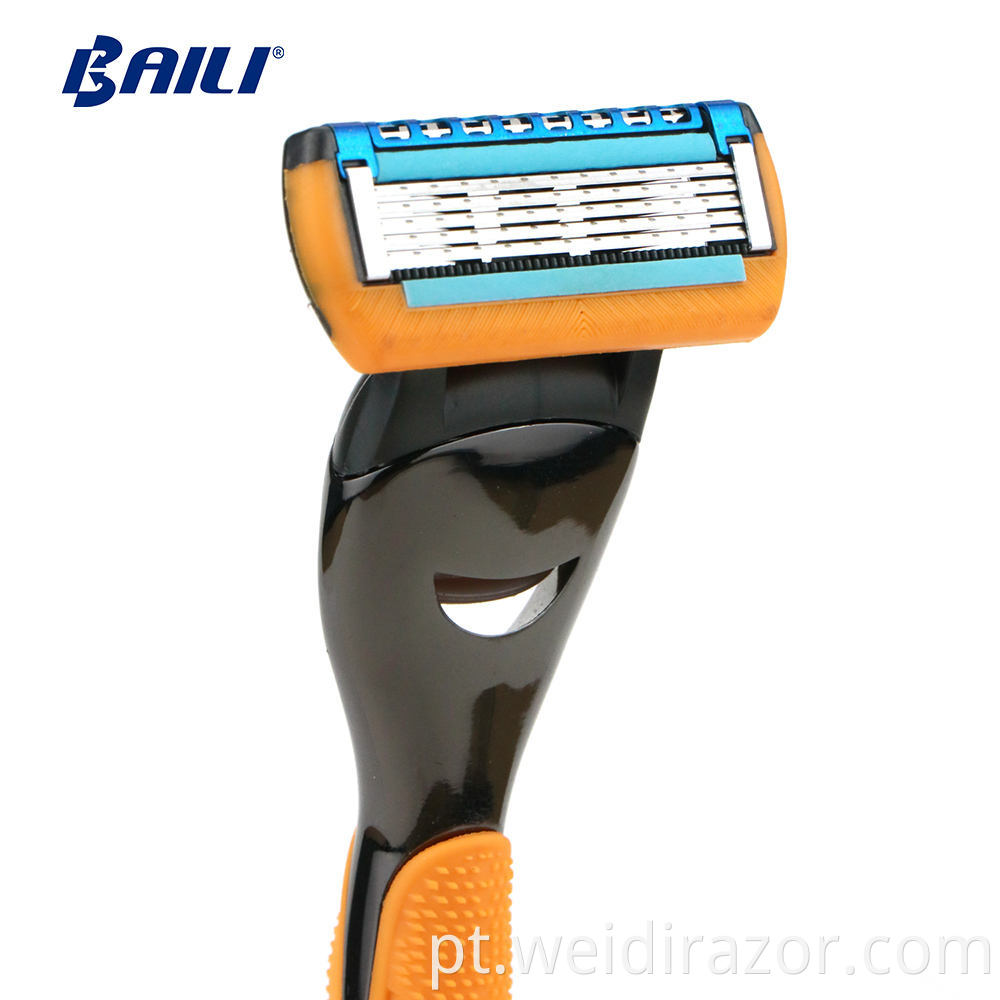 Segurança masculina liga de zinco Razor Aço inoxidável de aço duplo barbeador facial Razor